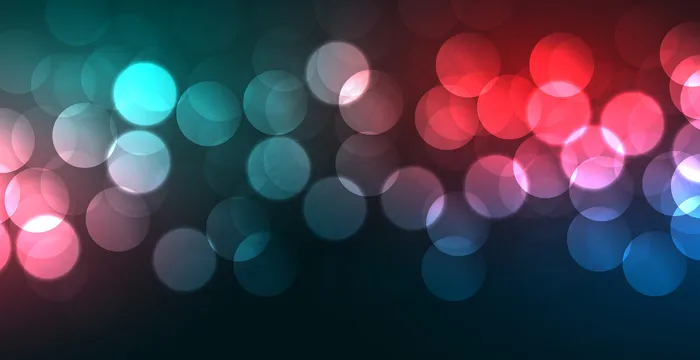 色彩斑斓、光彩夺目的(bokeh)散景横幅bannereps,ai矢量模版下载