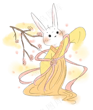 中秋节兔子仙子