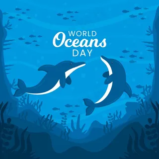 世界海洋日图纸设计