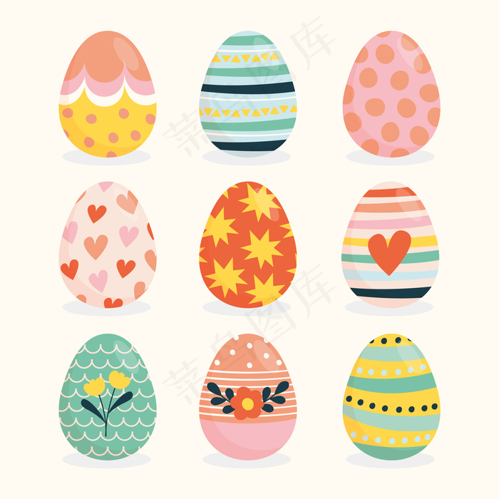 手绘复活节彩蛋系列