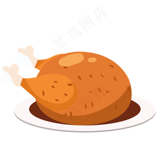卡通鸡肉PNG设计元素
