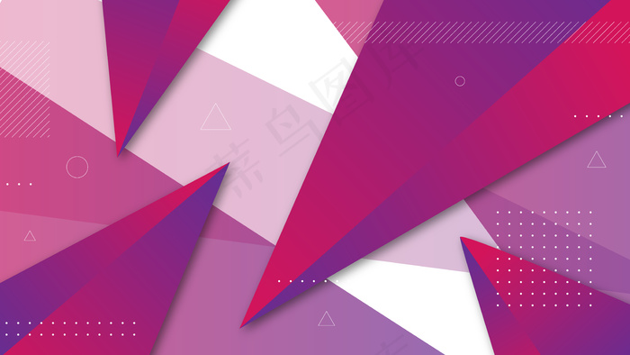 带有阴影三角形元素的抽象背景。