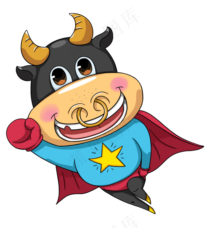 新年牛年仰视牛表情包