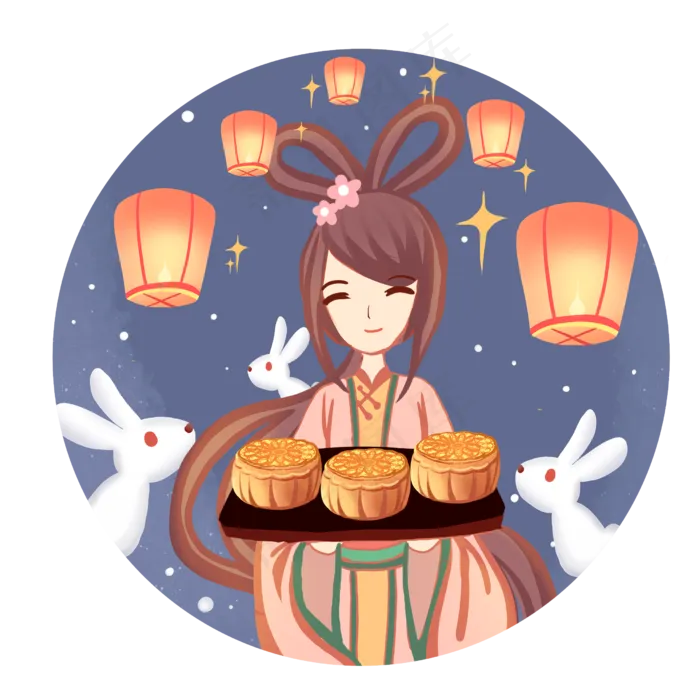 嫦娥端月饼(2480X2480(DPI:299))psd模版下载