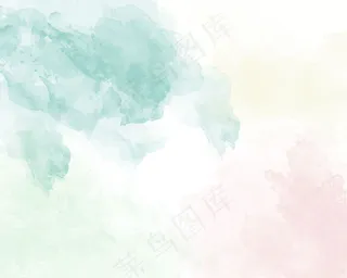 蓝色柔和的水彩抽象质感。