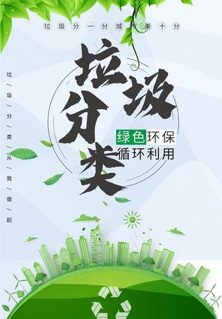 垃圾分类设计展板