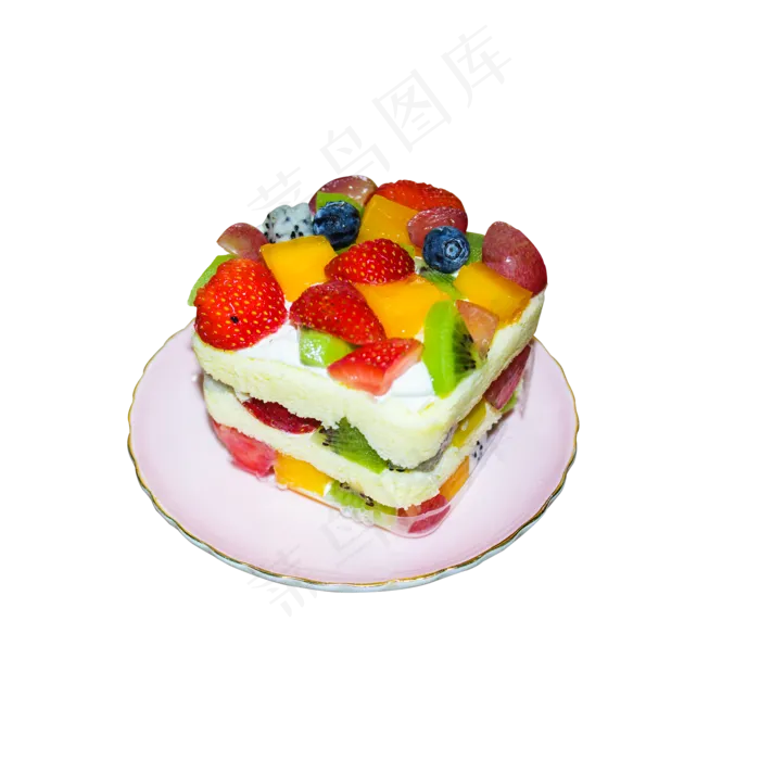 新鲜水果蛋糕(2000*2000px 300 dpi )