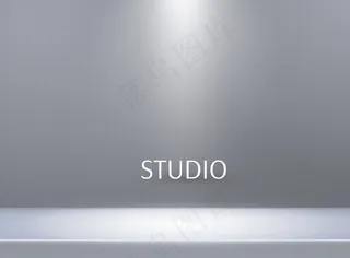 空的亮色工作室桌子背景