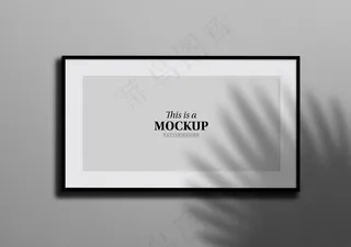 带阴影的水平框架模型样机