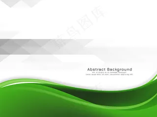 抽象的绿波背景