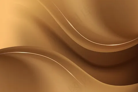 平滑的金色波浪背景 平滑的金色波浪背景