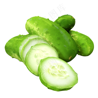 水嫩黄瓜切片