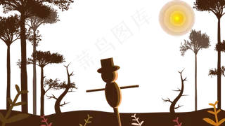 秋分主题精美边框