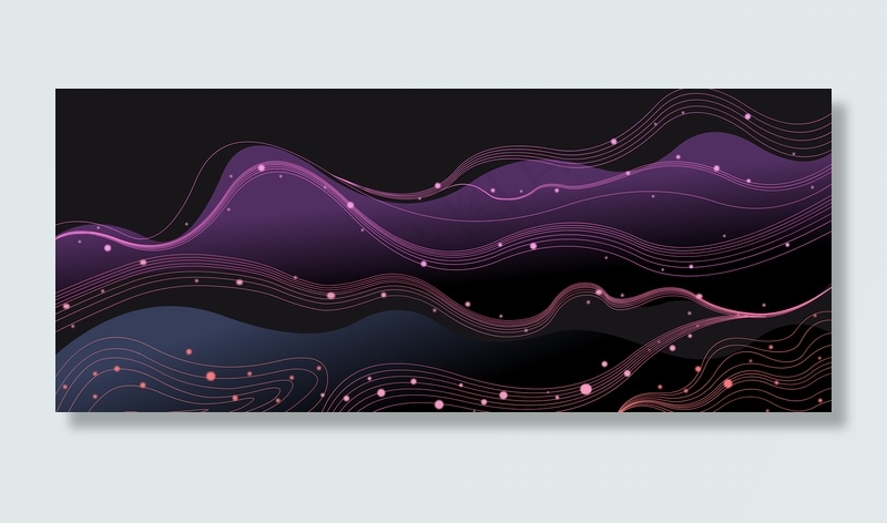 粒子线条抽象背景