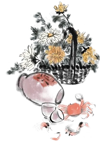 重阳节菊花酒水