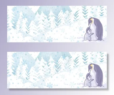 清新冬季雪天banner