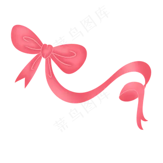 红色可爱七夕情人节蝴蝶结彩带丝