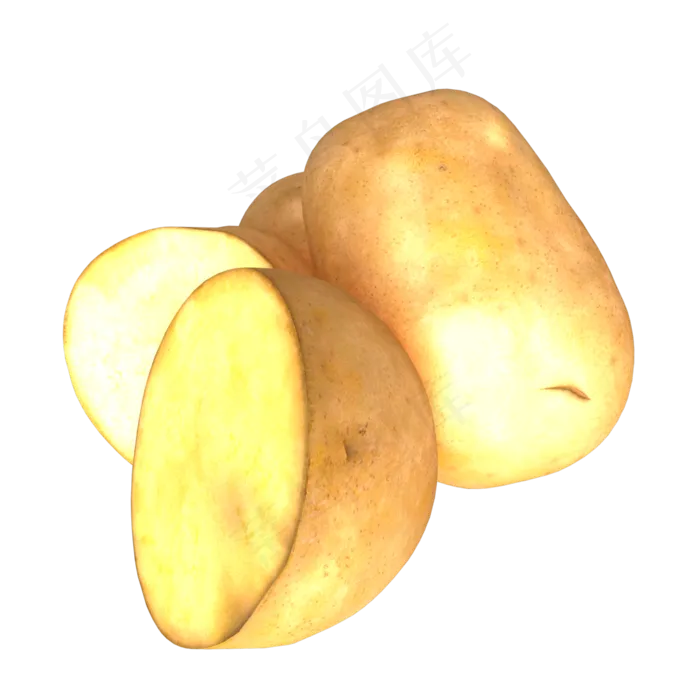 立体蔬菜土豆(3000X3000(DPI:300))psd模版下载