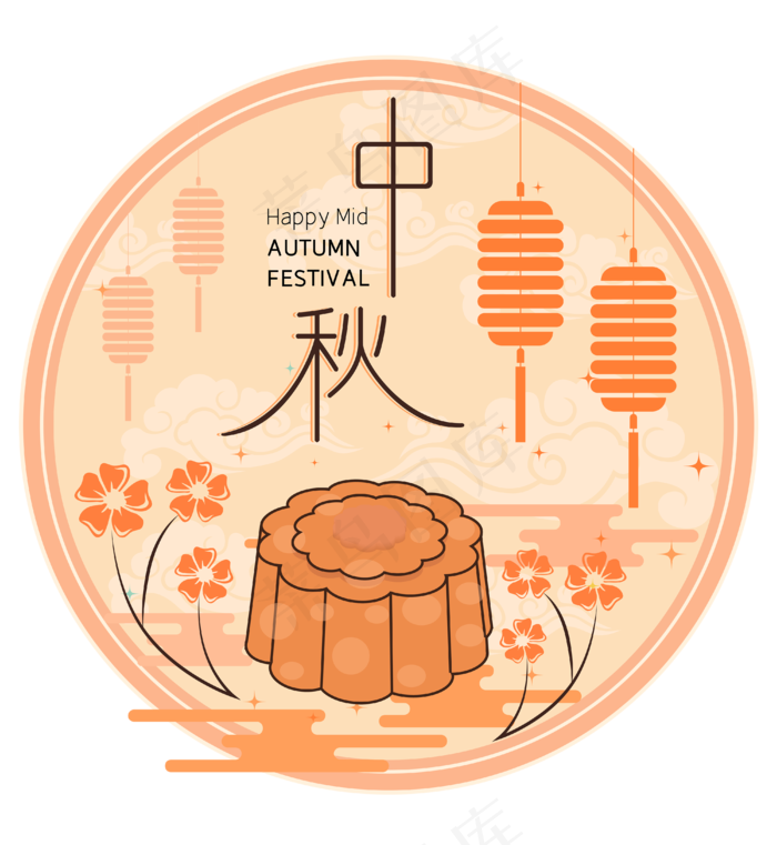 中秋节八月十五包装月饼