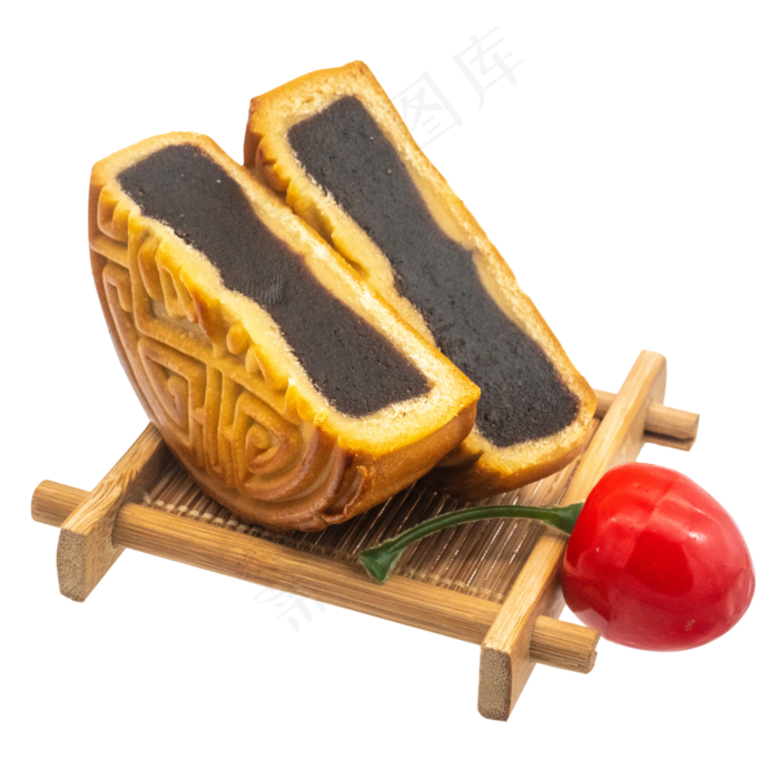 切开豆沙月饼(3545X5315(DPI:300))