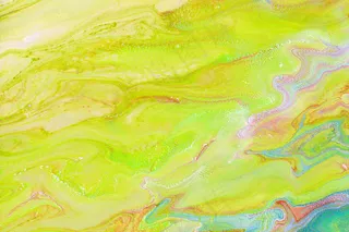 唯美液体大理石绿色背景diy实验艺术