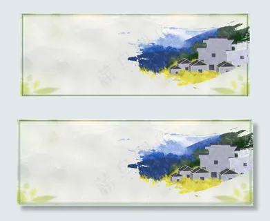 绿色国庆农家出游青山绿水banner 绿色国庆农家出游青山绿水banner