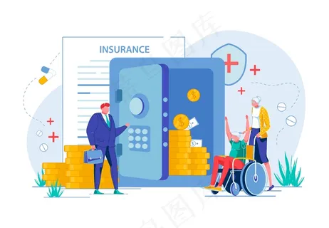 老年人靠医疗保险赚钱。