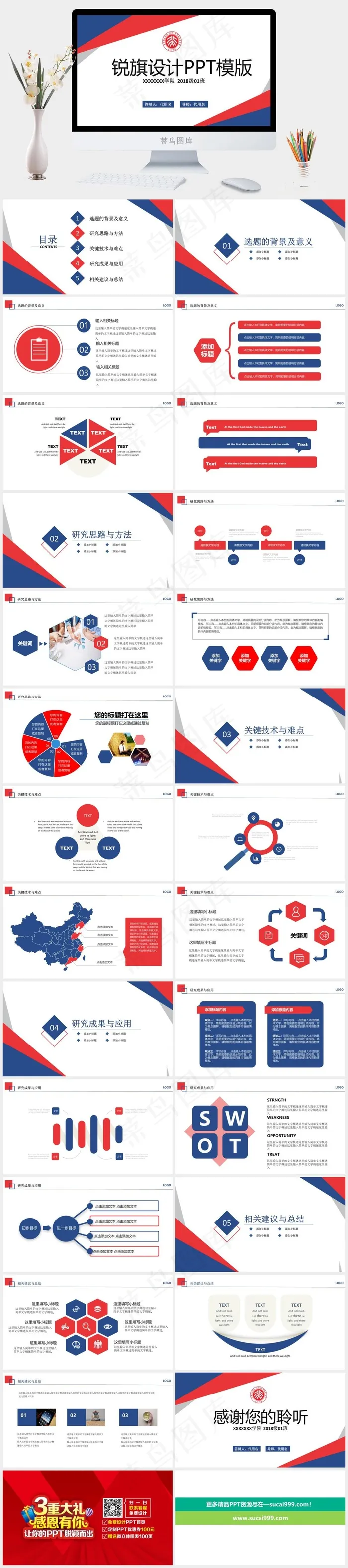 总结
白色营销PPT模板