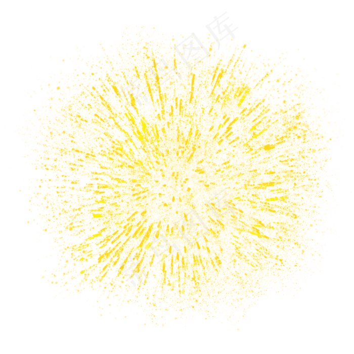 金粉烟花闪耀金色光斑