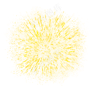金粉烟花闪耀金色光斑