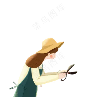 卡通园丁