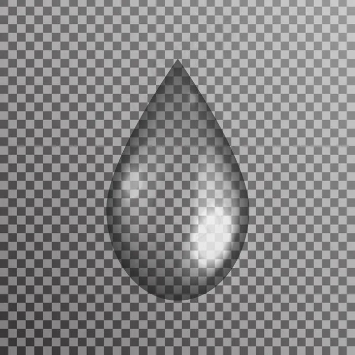 透明背景上的真实水滴。eps,ai矢量模版下载