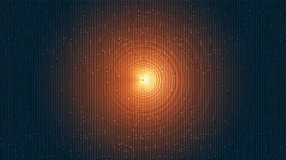 数字声波背景上的橙色均衡器。