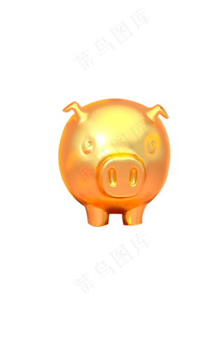 小金猪卡通免扣元素