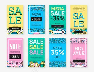 出售各种背景色模板故事