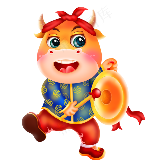 2021新年春节过年喜庆牛年