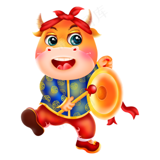 2021新年春节过年喜庆牛年