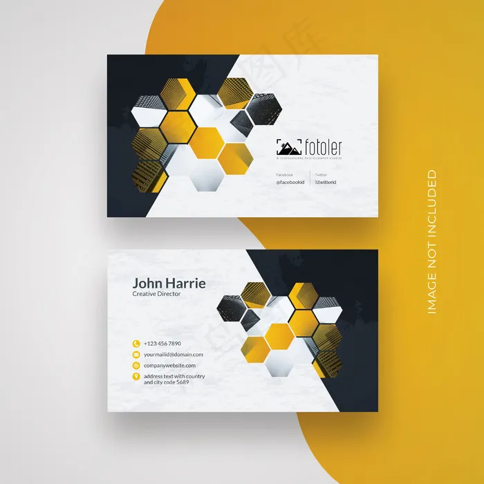 照片名片eps,ai矢量模版下载