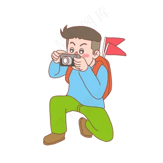 国庆节卡通人物手绘04