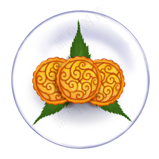 节日美食写实月饼