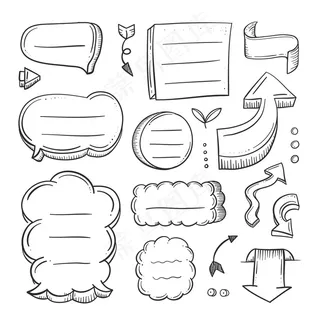 手绘项目符号轴颈元件