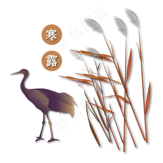 中国传统节气寒露装饰