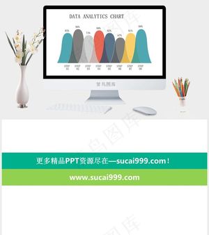 白色营销PPT模板预览图