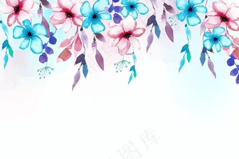 水彩花卉背景