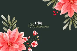 水彩nochebuena背景