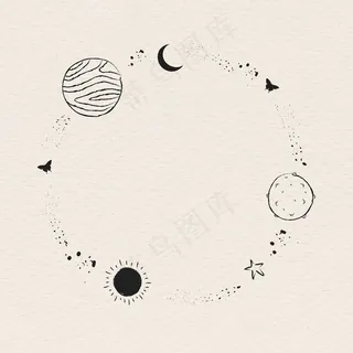 银河装饰最小线艺术框架