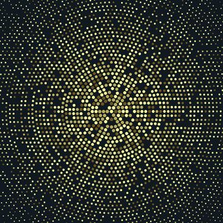 放射状金色半色调图案，金色奢华背景