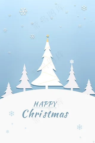 卡通圣诞节贺卡模版