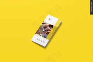 三折页小册子模型样机