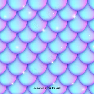 闪亮的全息美人鱼尾巴背景